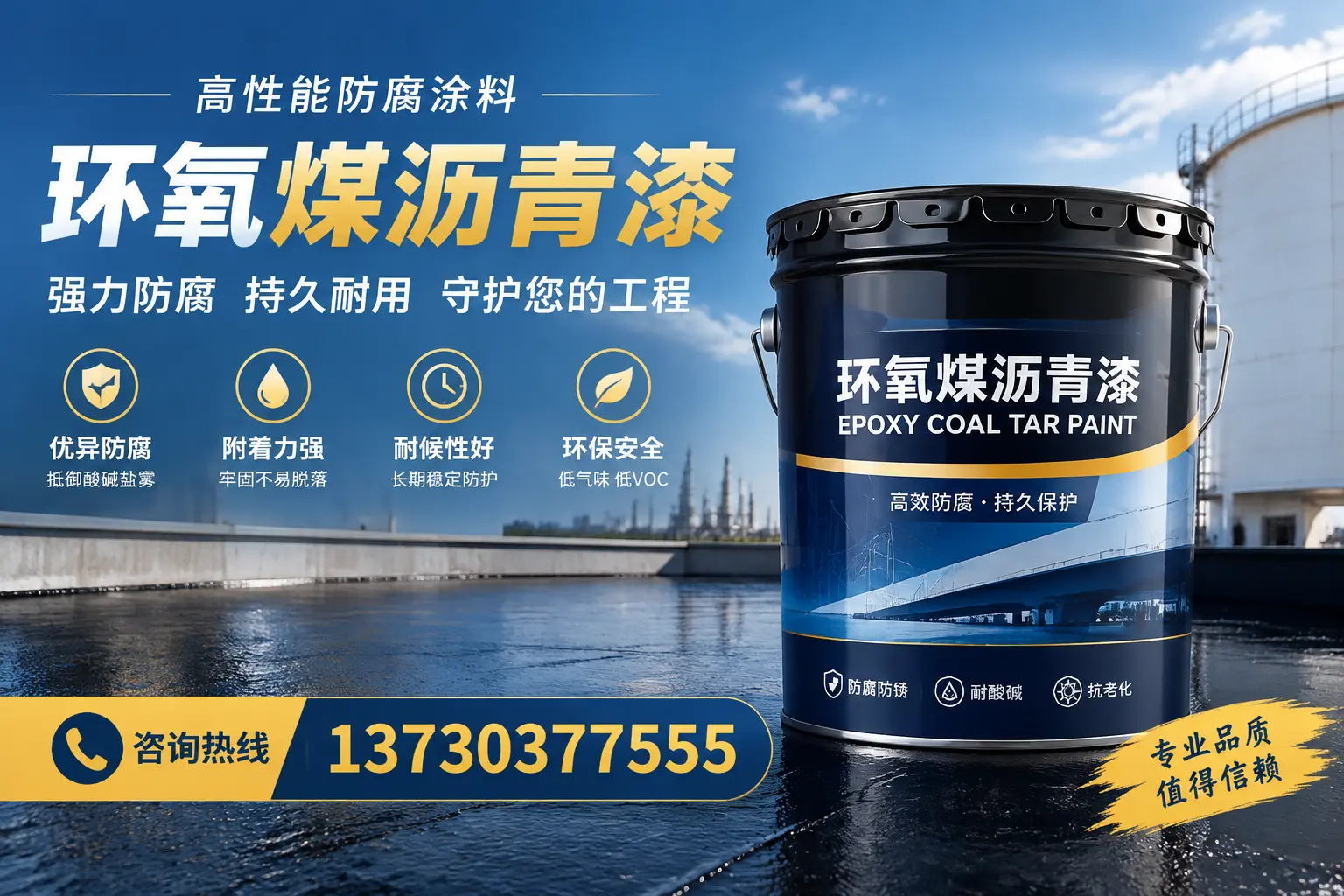 环氧煤沥青漆的耐久性分析，适合连云港的使用场景