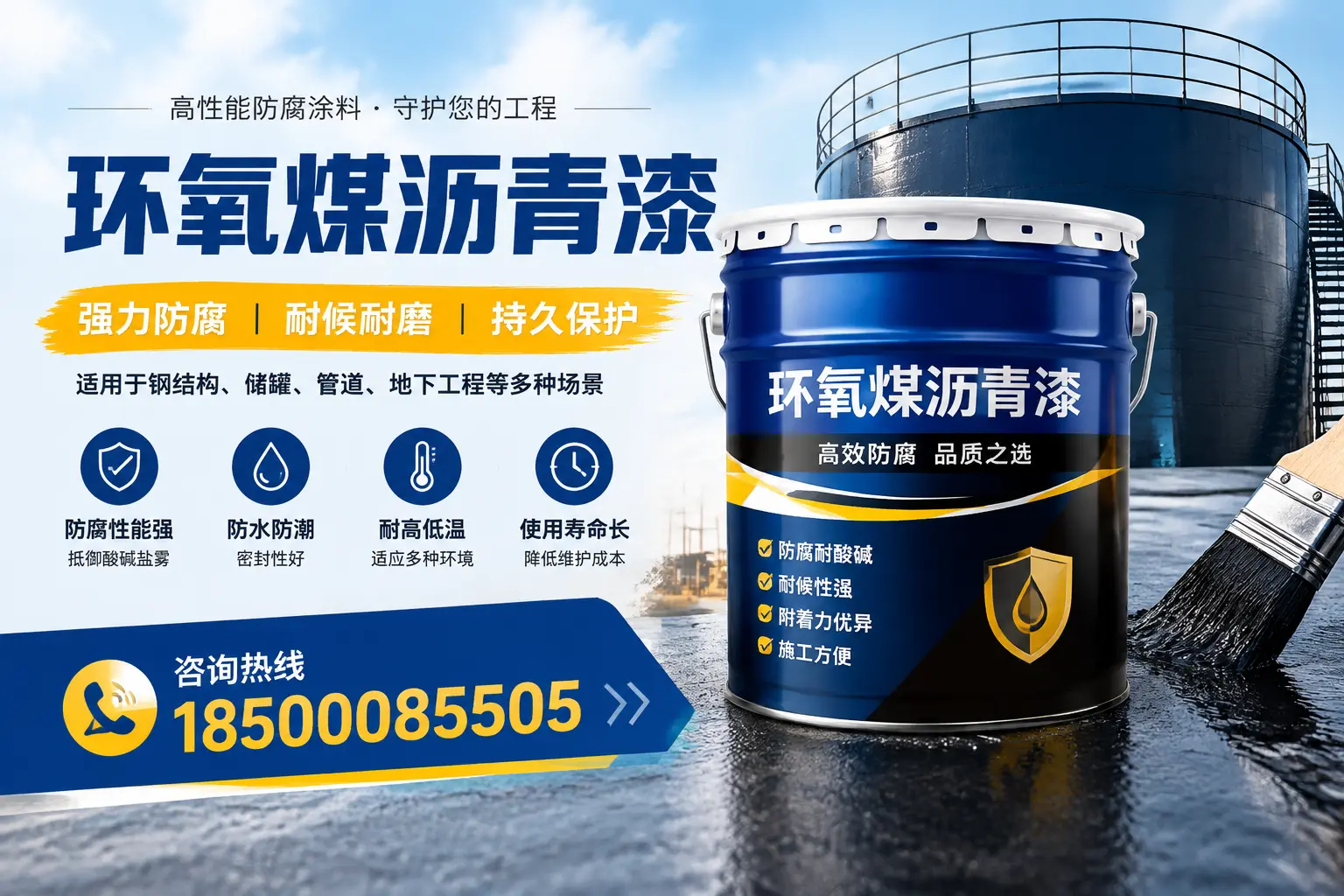 环氧煤沥青漆在工业中的应用，连云港企业的选择